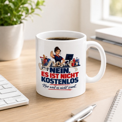 Tasse »Nein, es ist nicht kostenlos«