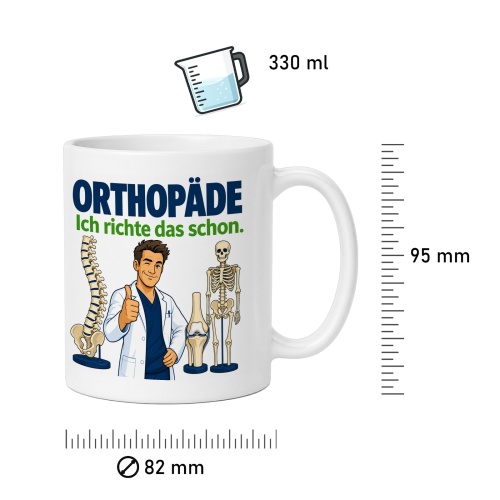 Tasse »Orthopäde Ich richte das schon.«