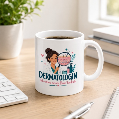 Tasse »Dermatologin Ich nehme meinen Beruf hautnah.«