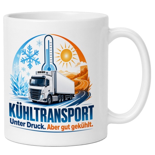 Tasse »Kühltransport Unter Druck. Aber gut...