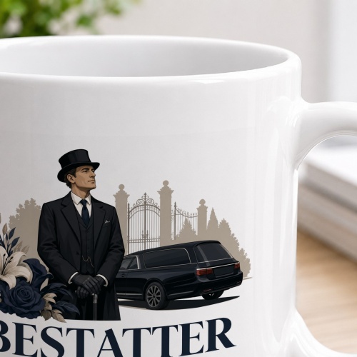Tasse »Bestatter Bei meinen Kunden herrscht endlich Ruhe.«