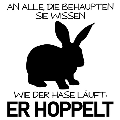 Tasse »Wie der Hase läuft: Er hoppelt«