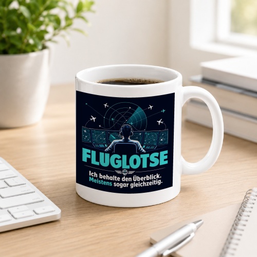 Tasse »Fluglotse«