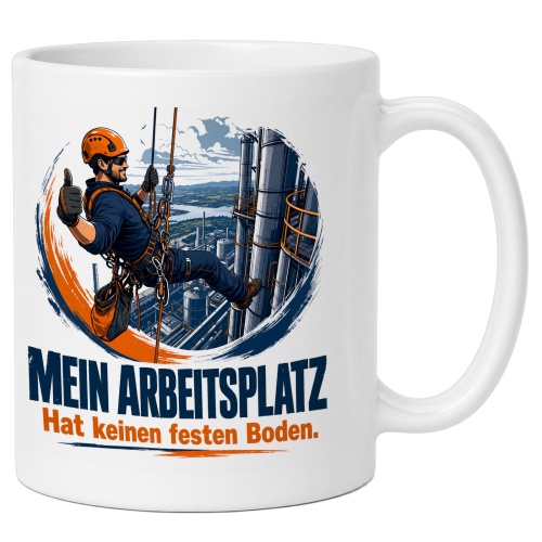 Tasse »Mein Arbeitsplatz hat keinen festen...