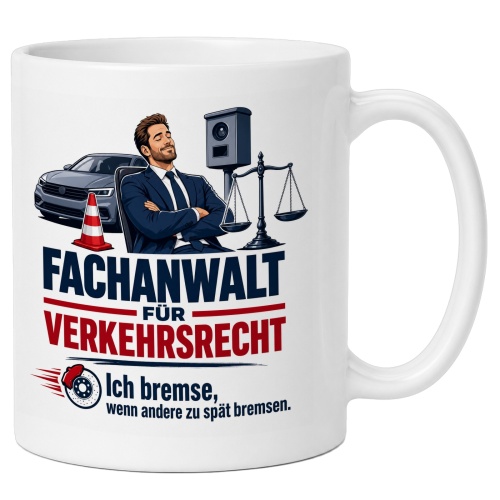 Tasse »Fachanwalt für Verkehrsrecht«