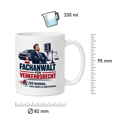 Tasse »Fachanwalt für Verkehrsrecht«
