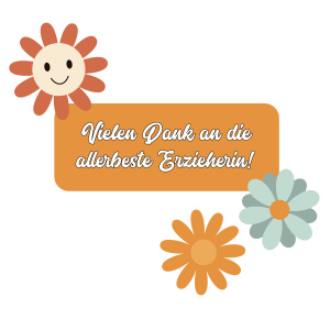 Tasse "Vielen Dank an die allerbeste Erzieherin!"