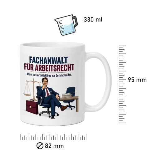 Tasse »Fachanwalt für Arbeitsrecht«