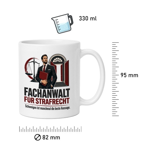 Tasse »Fachanwalt für Strafrecht«