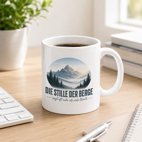 Tasse »Die Stille der Berge sagt oft mehr als viele...