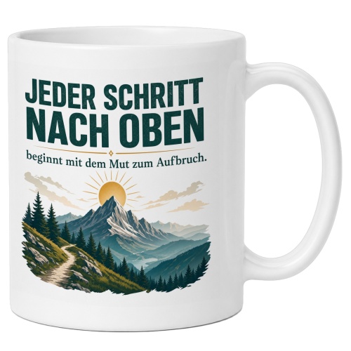 Tasse »Jeder Schritt nach oben«