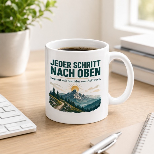 Tasse »Jeder Schritt nach oben«