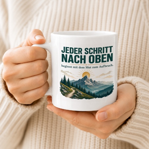 Tasse »Jeder Schritt nach oben«