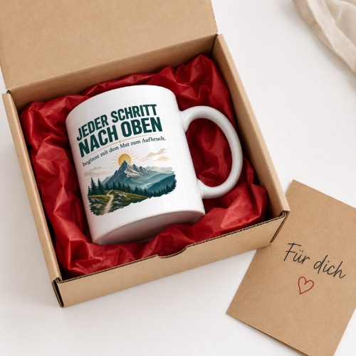 Tasse »Jeder Schritt nach oben«