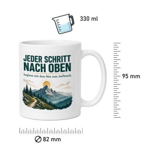 Tasse »Jeder Schritt nach oben«