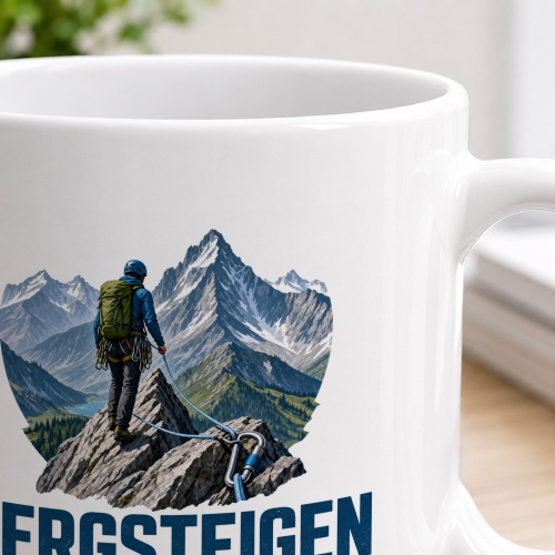 Tasse »Bergsteigen ist Vertrauen in den nächsten Griff.«
