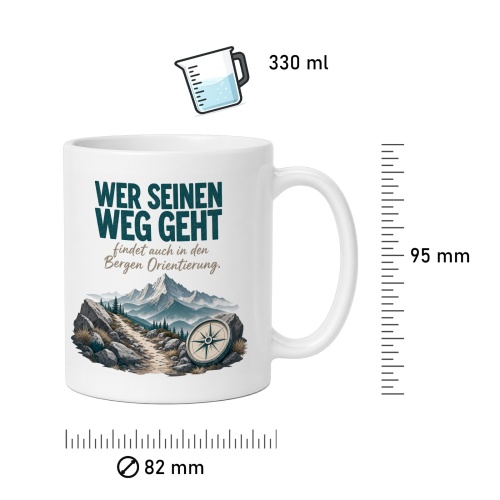 Tasse »Wer seinen Weg geht«