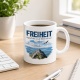 Tasse »Freiheit beginnt dort, wo der Blick weit wird.«