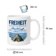 Tasse »Freiheit beginnt dort, wo der Blick weit wird.«