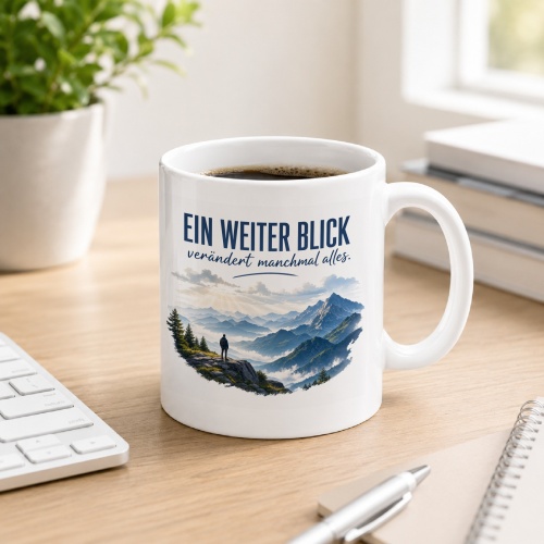 Tasse »Ein weiter Blick verändert manchmal...