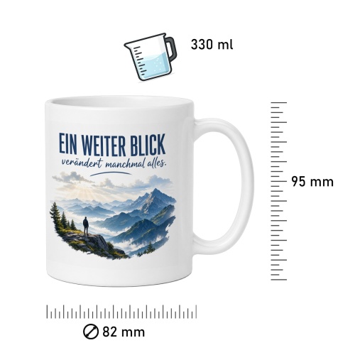 Tasse »Ein weiter Blick verändert manchmal alles.«