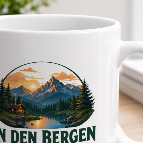 Tasse »In den Bergen fühlt sich die Natur wie Heimat an.«