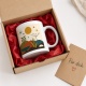 Tasse mit Retro-Botanischem Landschaftsmotiv