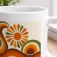 Tasse mit Retro-Sonnenmotiv