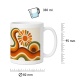 Tasse mit Retro-Sonnenmotiv