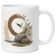 Tasse mit botanischem Steine-Motiv