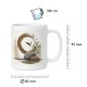 Tasse mit botanischem Steine-Motiv