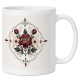 Tasse mit Blumenillustration