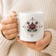 Tasse mit Blumenillustration