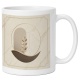 Tasse mit abstraktem Bogenmotiv