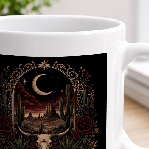 Tasse mit Wüstenmotiv
