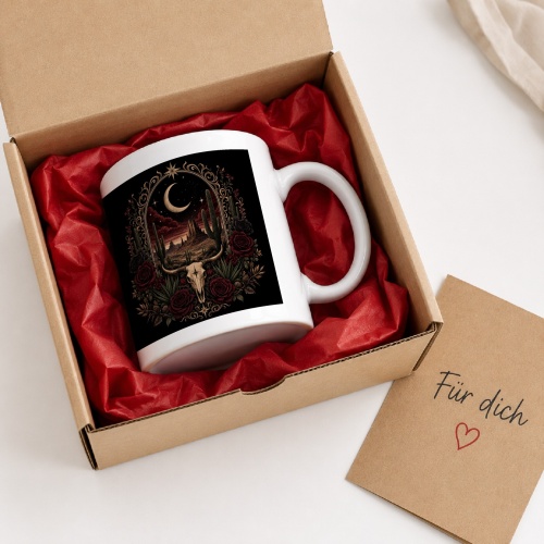 Tasse mit Wüstenmotiv