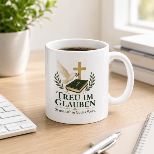 Tasse »Treu im Glauben Standhaft in Gottes...