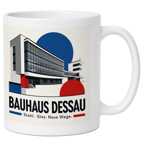 Tasse »Bauhaus Dessau Stahl. Glas. Neue Wege.«