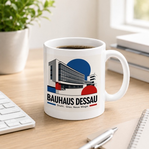 Tasse »Bauhaus Dessau Stahl. Glas. Neue Wege.«