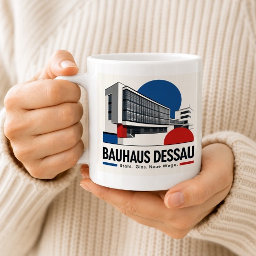 Tasse »Bauhaus Dessau Stahl. Glas. Neue Wege.«