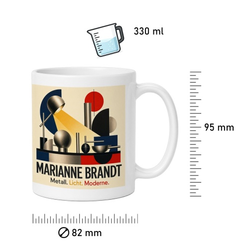 Tasse »Marianne Brandt Metall. Licht. Moderne.«