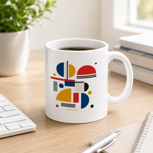 Tasse mit geometrischem Muster