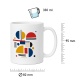 Tasse mit geometrischem Muster