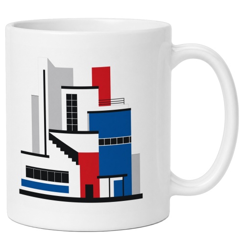 Tasse mit Architekturillustration