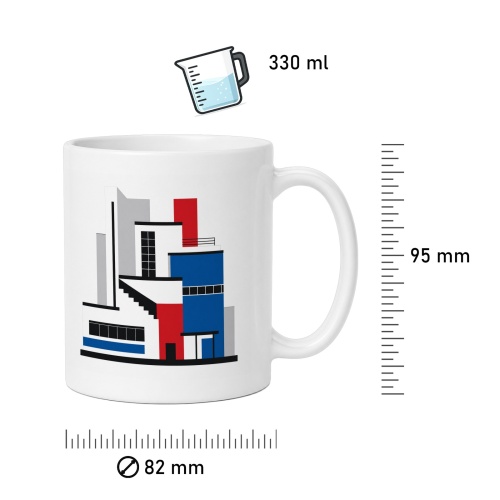 Tasse mit Architekturillustration
