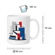 Tasse mit Architekturillustration