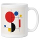 Tasse mit abstraktem Geometrie-Motiv