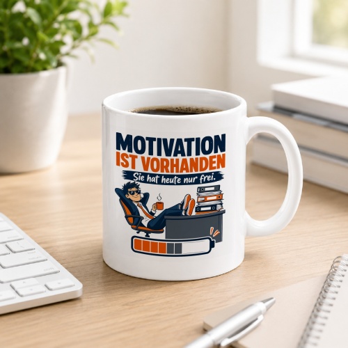 Tasse »Motivation ist vorhanden Sie hat heute nur...