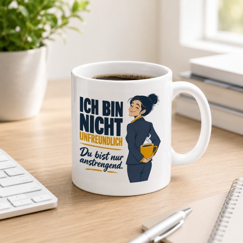Tasse »Ich bin nicht unfreundlich Du bist nur...