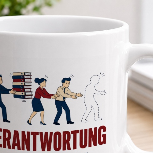 Tasse »Verantwortung wird hier nur weitergeleitet.«